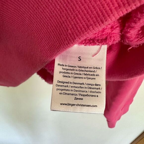 ROTATE BIRGER CHRISTENSEN Viola Cropped Barbie pink Hoodie - Picture 10 of 11